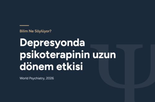 Bilim Ne Söylüyor? bölümü kapak görseli: Depresyonda psikoterapinin uzun dönem etkisi